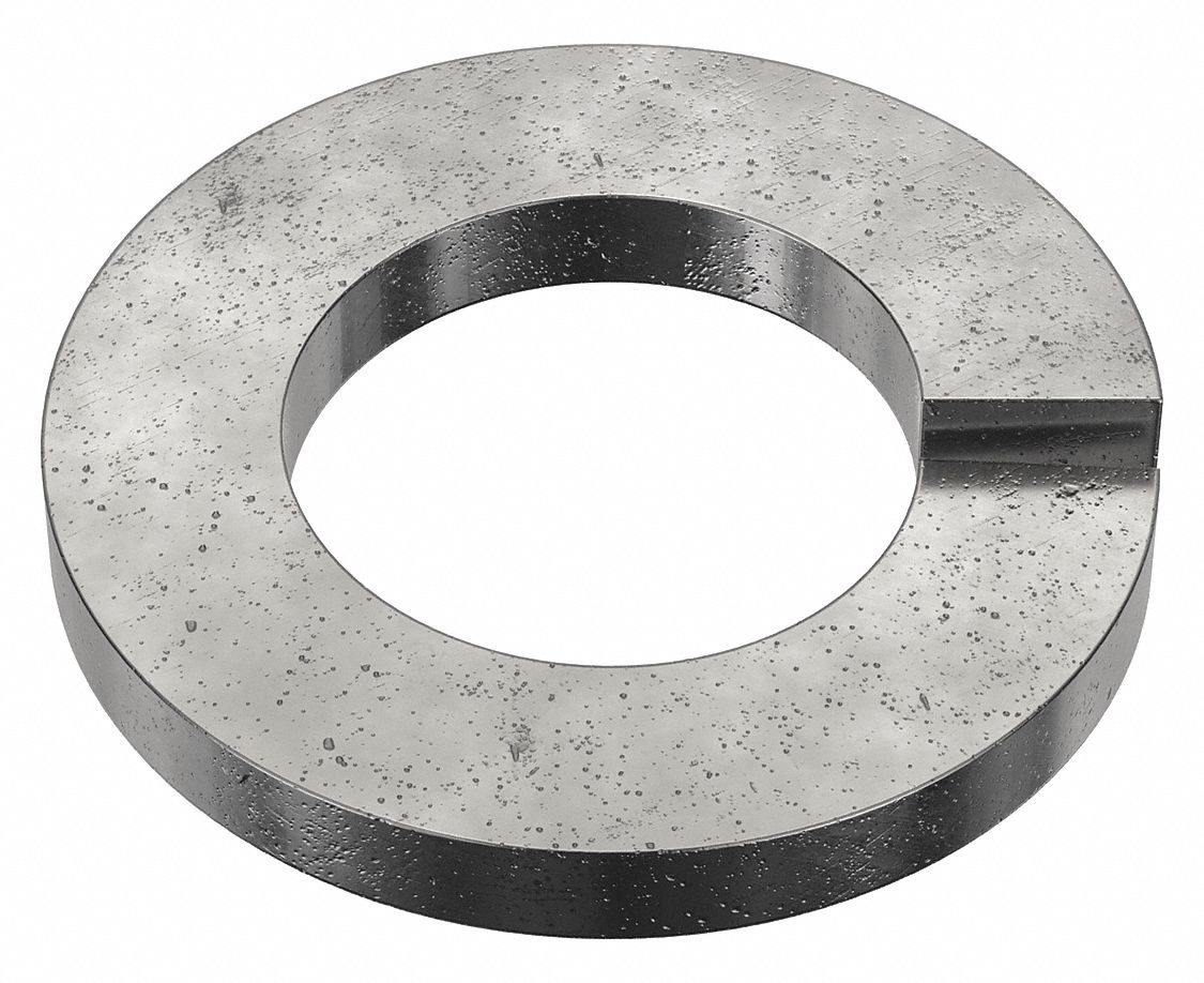 Split Lock Washer: Steel, 7/16 in Screw Sz, 7/16 in Max. Inside Dia, 5/64 in Max Thick, 6, 500 PK