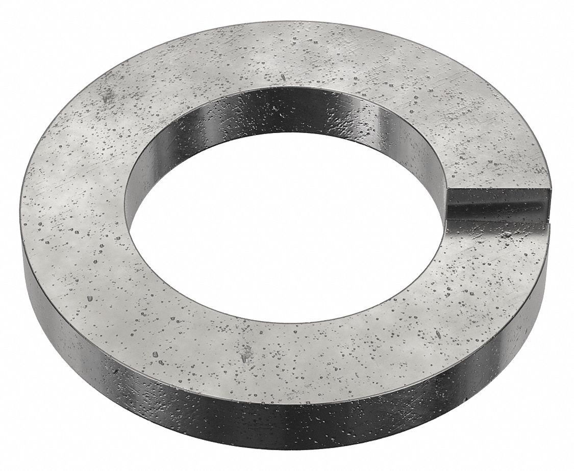 Split Lock Washer: Steel, 7/8 in Screw Sz, 7/8 in Max. Inside Dia, 11/64 in Max Thick, 900 PK