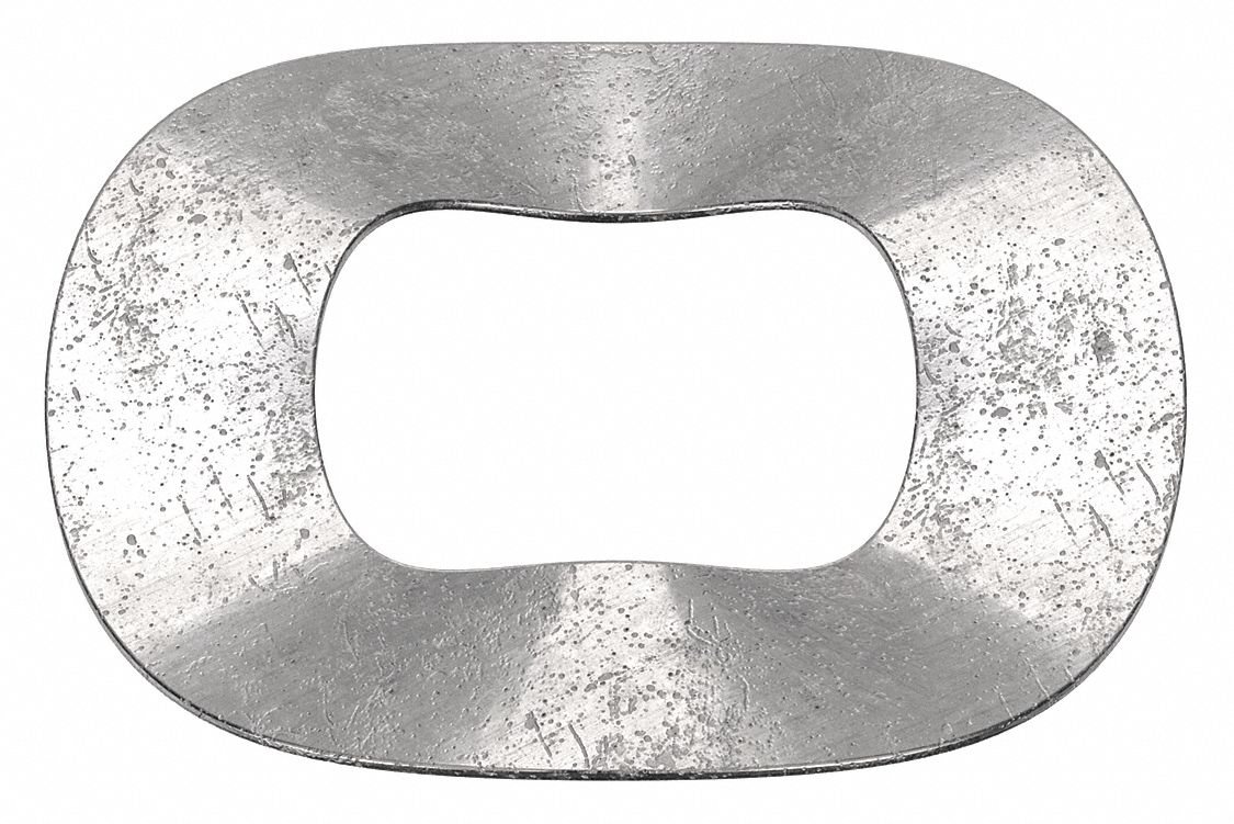 Wave Washer: 18-8, Stainless Steel, 7/16 in Screw Sz, 0.46 in Inside Dia, 18-8, 2, 500 PK