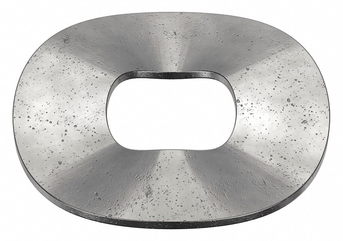 Wave Washer: Black Oxide, Steel, #8 Screw Sz, 0.169 in Inside Dia, 25/64 in Outside Dia, 2, 500 PK