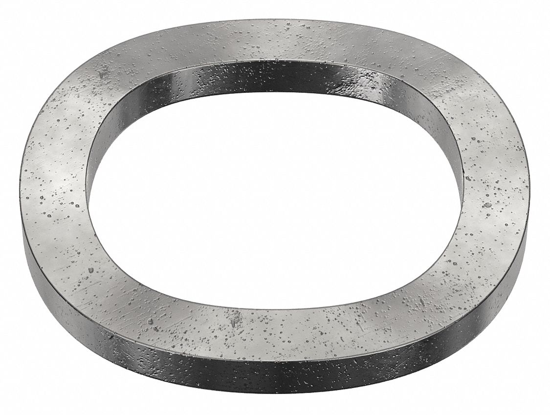 Wave Washer: Black Oxide, Steel, 5/16 in Screw Sz, 0.33 in Inside Dia, 3/64 in Max Thick, 2, 500 PK