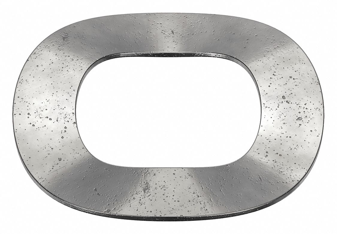 Wave Washer: Black Oxide, Steel, 7/16 in Screw Sz, 0.46 in Inside Dia, 1/64 in Max Thick, 2, 000 PK