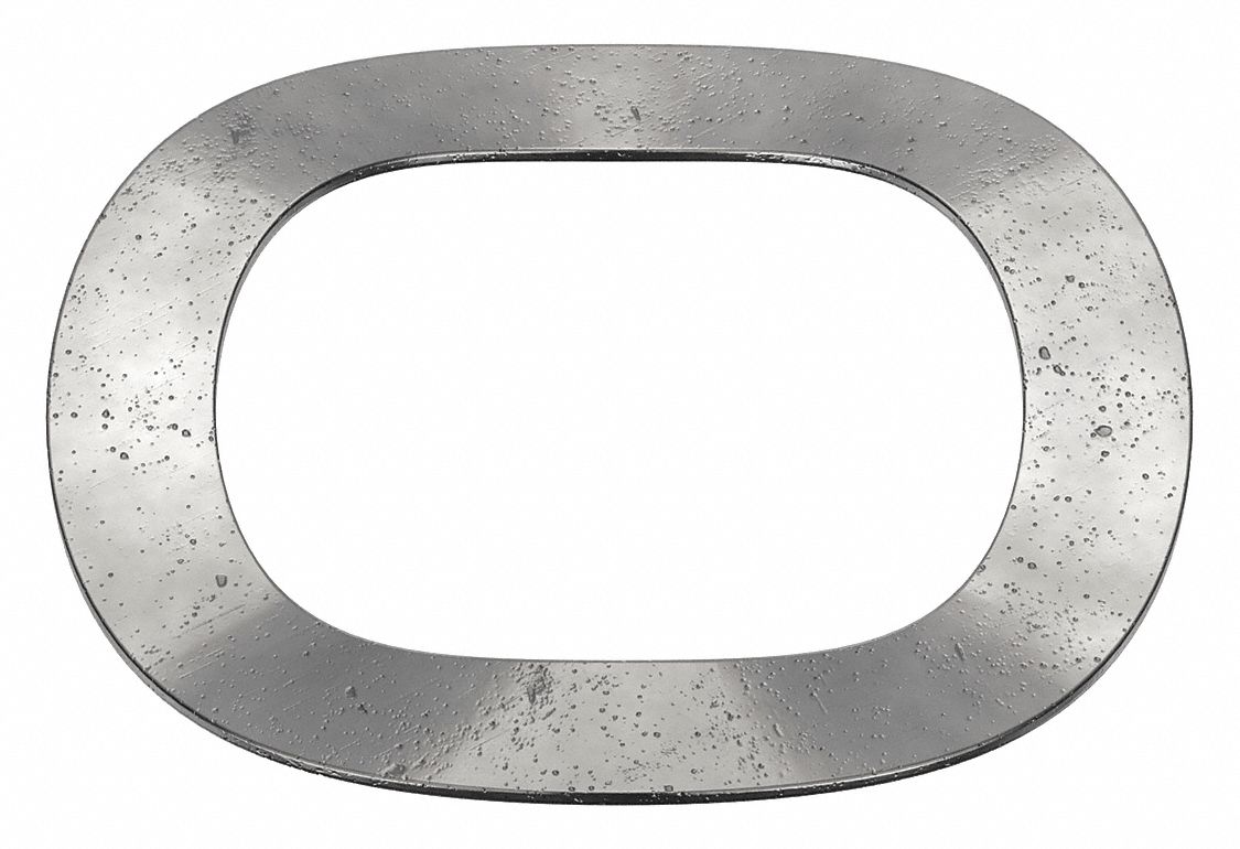 Wave Washer: Black Oxide, Steel, 3/4 in Screw Sz, 0.762 in Inside Dia, 1/64 in Max Thick, 2, 000 PK