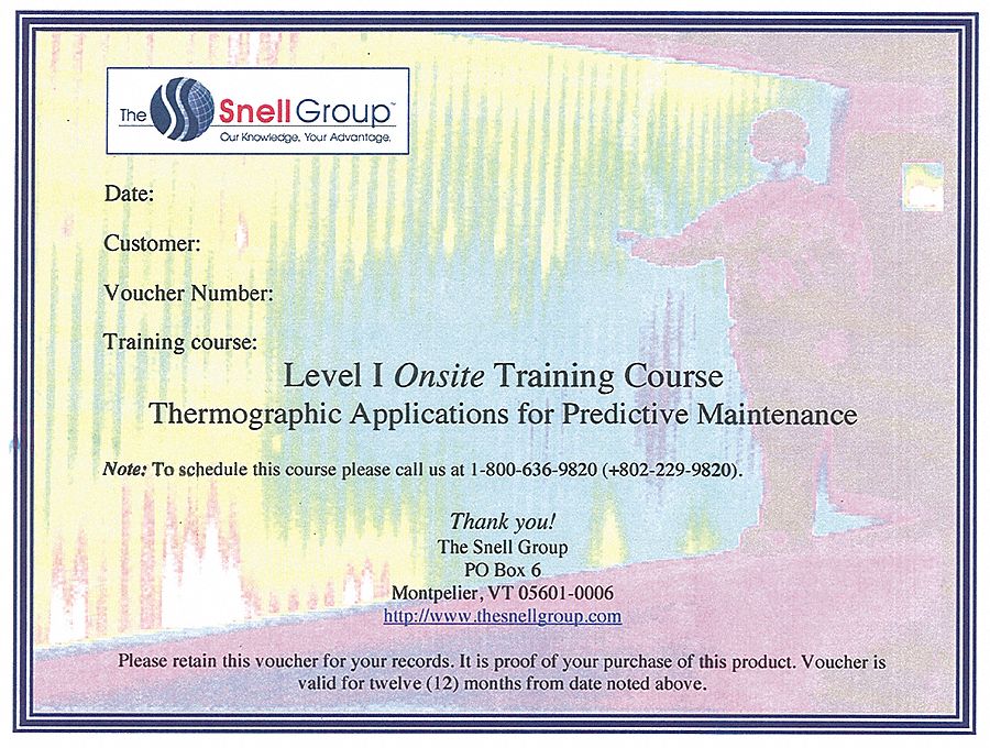 Level I Thermography Training: Applications for Predictive Maint, On Site