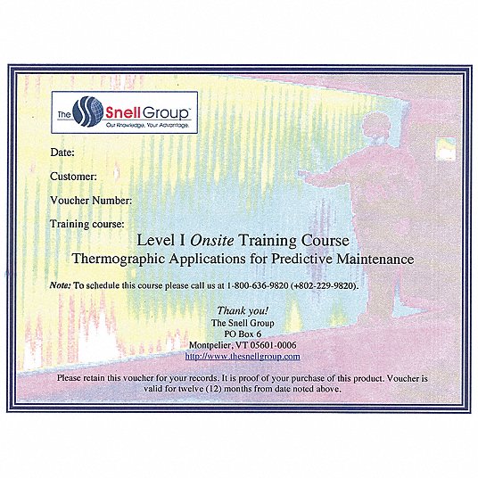 Level I Thermography Training: Applications for Predictive Maint, On Site