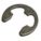 E STYLE RETAINING RING, 1.2MM THK, METRIC, EXTERNAL, STANDARD, 1.2MM THICK, STEEL, 100 PK