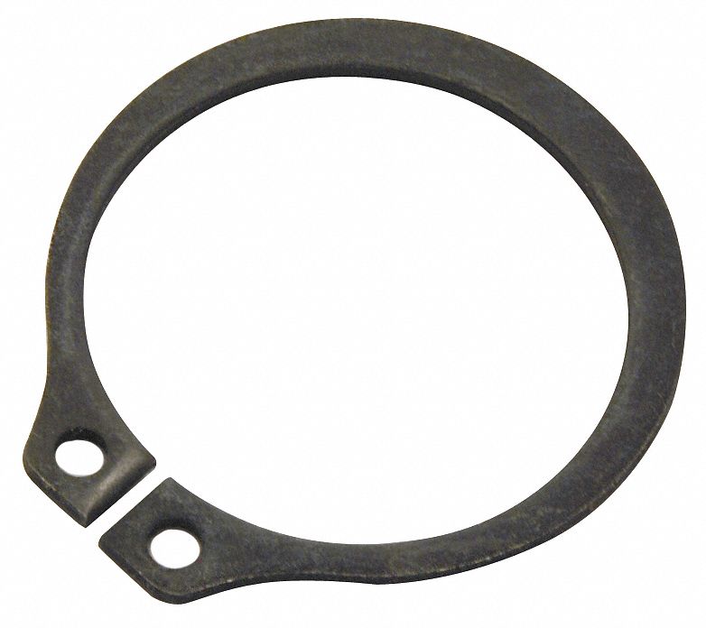 RETAINING RING, EXTERNAL, 2.5MM THK, METRIC, EXTERNAL, STANDARD, FITS 75MM SHAFT DIA, STEEL