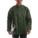 UNISEX RAIN JACKET WITH HOOD SNAPS, 2XL, GREEN, STORM FLAP, NYLON