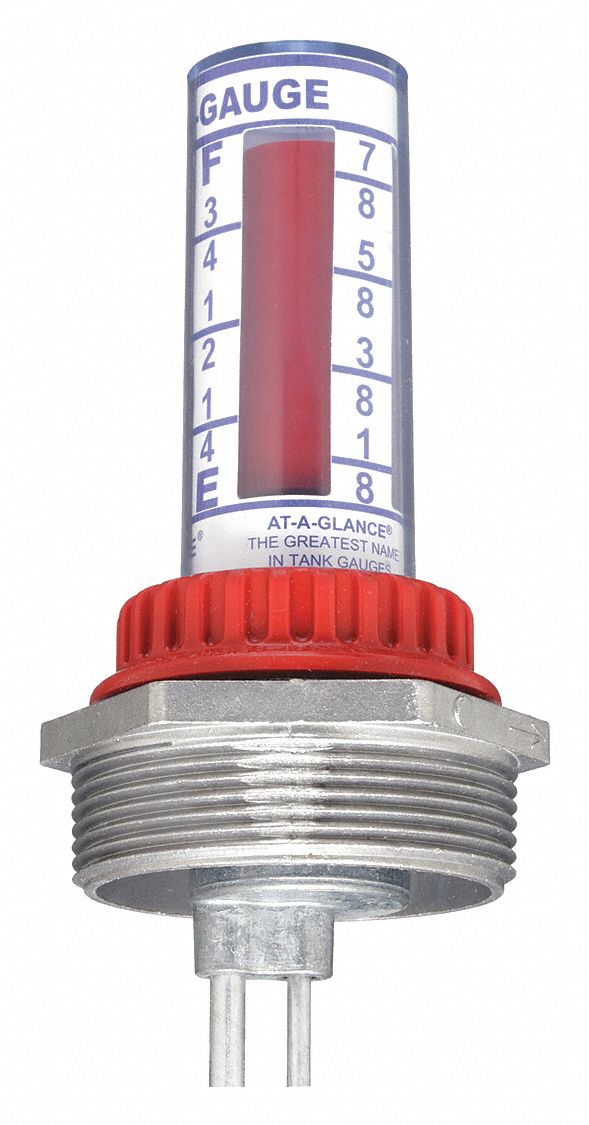 THERMA LEVEL GAUGE, FOR 36 IN CONTAINER D, 2 IN, GALVANIZED STEEL/HDPE