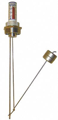 LEVEL GAUGE, FOR 33½ IN CONTAINER D, 2 IN, STAINLESS STEEL/STAINLESS STEEL