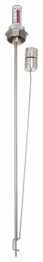 LEVEL GAUGE, FOR 48 IN CONTAINER D, 2 IN, 316 STAINLESS STEEL/304 STAINLESS STEEL
