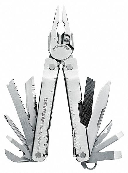 LEATHERMAN Pinzas Multiherramienta SUPER TOOL® 300 Acero Inoxidable  Funciones: 19 - Pinzas Multiherramienta - 5CZF6