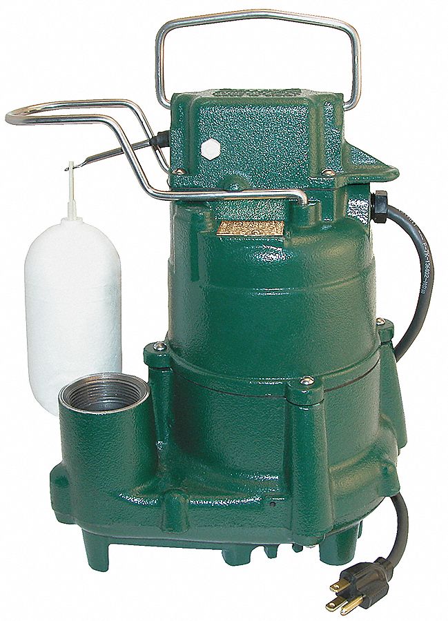 SUBMERSIBLE SUMP PUMP,1/2 HP,230 V,