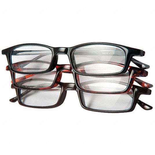 OPTX2020 Reading Glasses, +1.75, Clear, PK3 5DAA13PK+175 Grainger