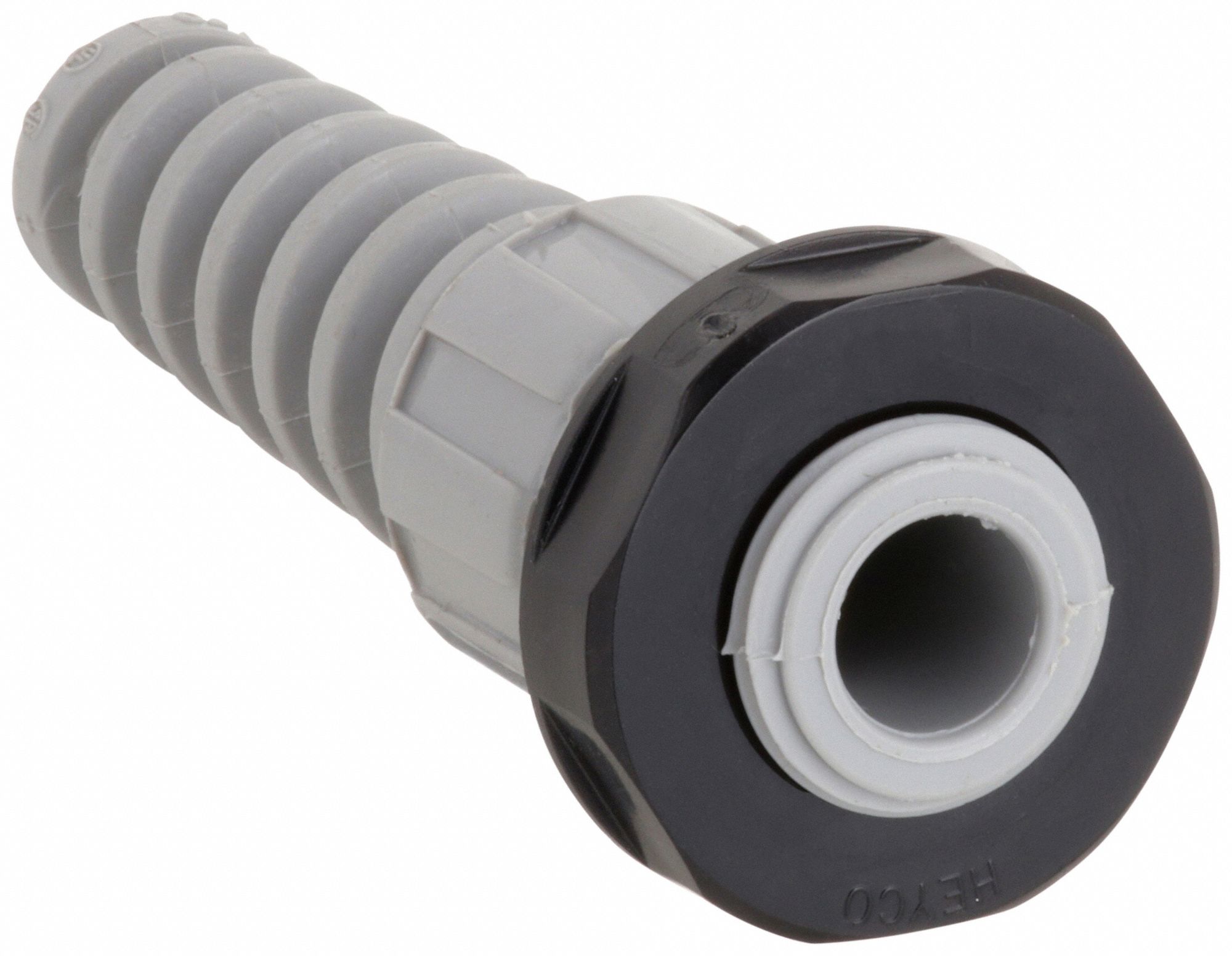 LIQUID TIGHT CORD CONNECTOR, STRAIN RELIEF, STRAIGHT, NYLON, ¼ IN MNPT, 0.14 TO 0.20 IN