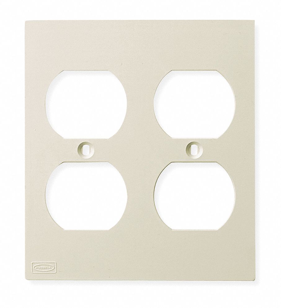 HUBBELL WIRING DEVICE-POLYTRAK Placa Frontal,Doble Dplx - 1EKM1 | KP82 ...