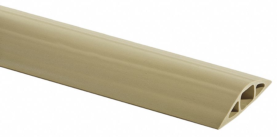 5D692 - Cable Protector 1 Channel Beige 25 ft L