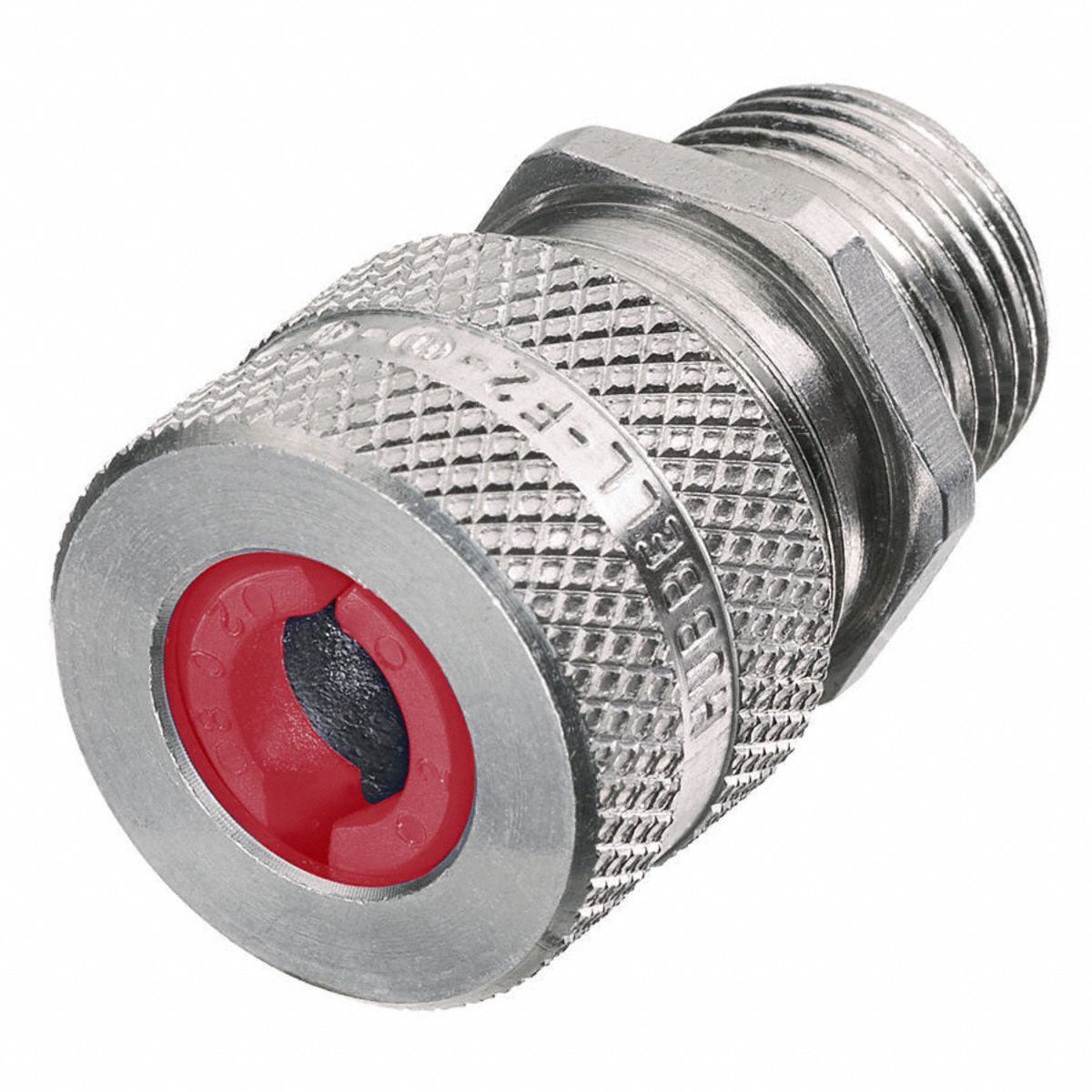 LIQUID TIGHT CORD CONNECTOR, ALUMINUM, ½ IN MNPT, 0.19 IN TO 0.25 IN, SILVER