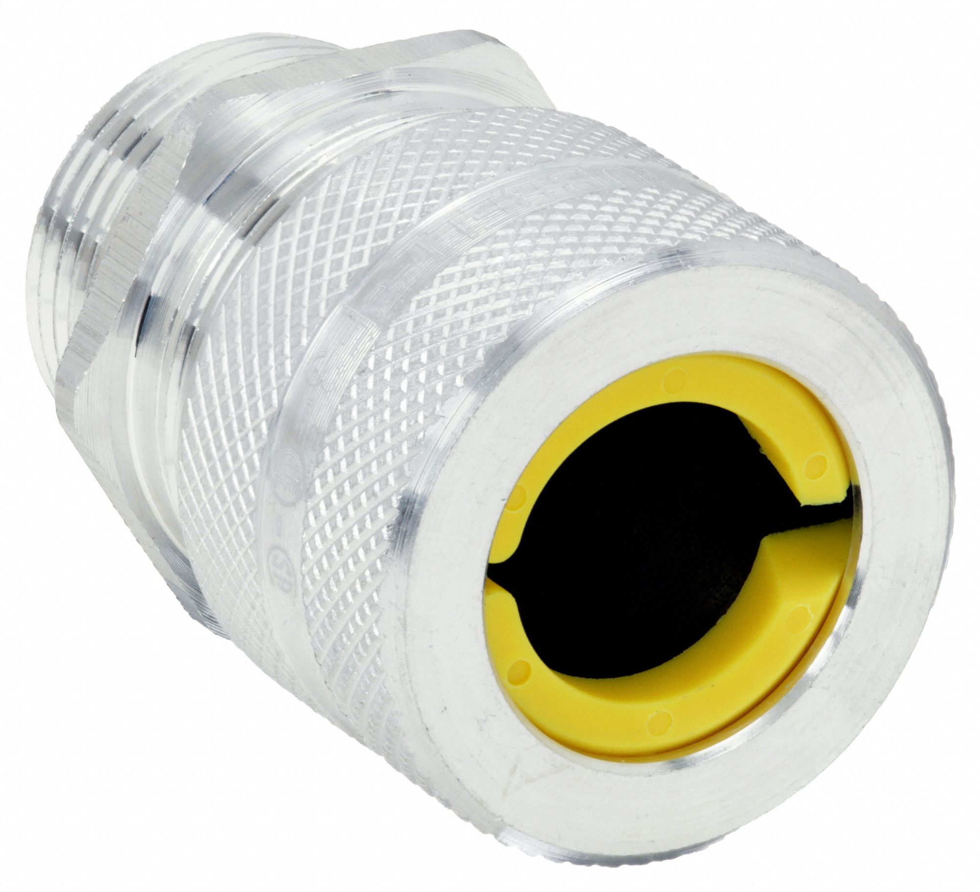 LIQUID TIGHT CORD CONNECTOR, ALUMINUM, ½ IN MNPT, 0.63 IN TO 0.75 IN, SILVER