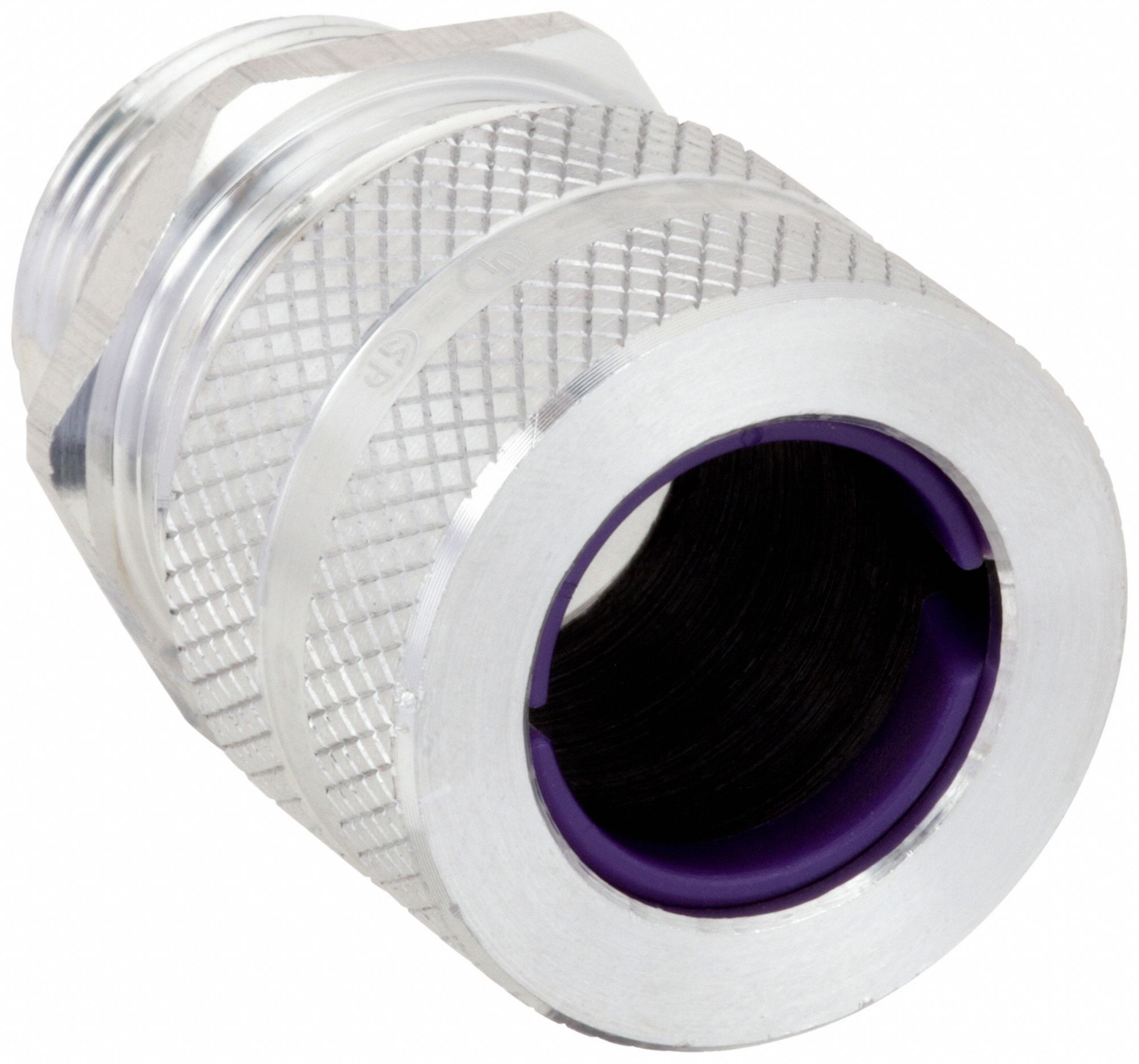 LIQUID TIGHT CORD CONNECTOR, ALUMINUM, 1 IN MNPT, 0.75 IN TO 0.88 IN, SILVER, 1 CORD
