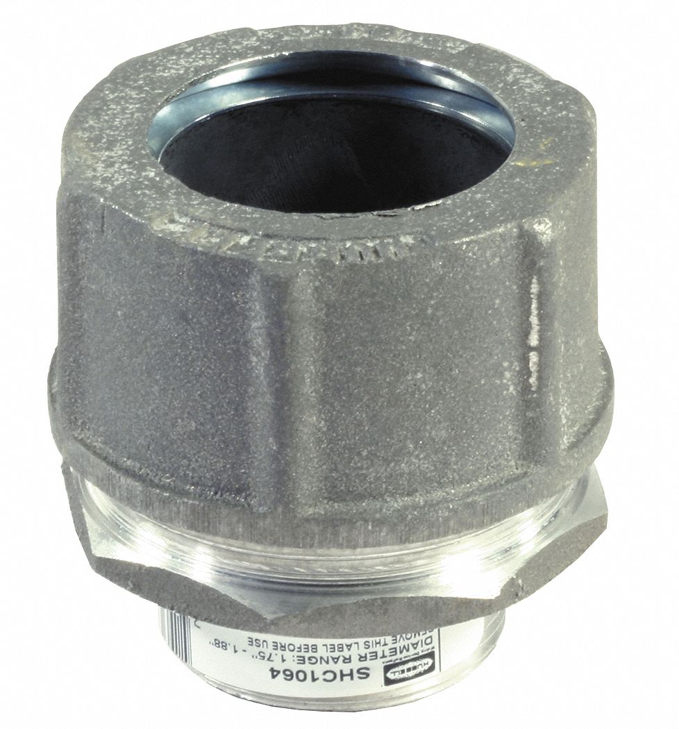 HUBBELL WIRING DEVICE-KELLEMS Liquid Tight Cord Connector, 1.75 in to 1 ...