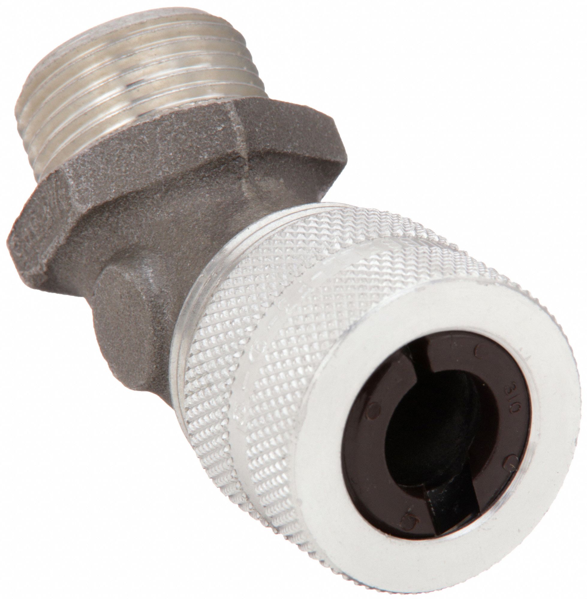 LIQUID TIGHT CORD CONNECTOR, AL, ¾ IN MNPT, 0.50 TO 0.63 IN, SILVER, 1 CORD, GOTCHA