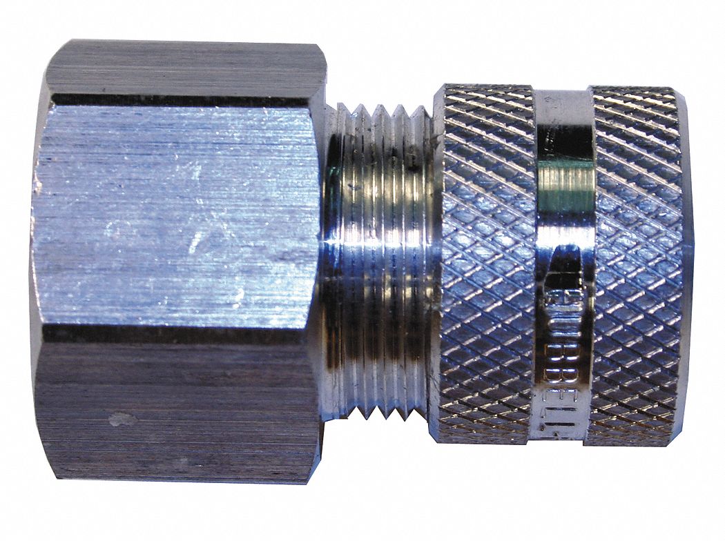 Liquid Tight Cord Connector: Aluminum, 1 in MNPT, 0.88 in to 1.00 in, Silver, 1 Cords