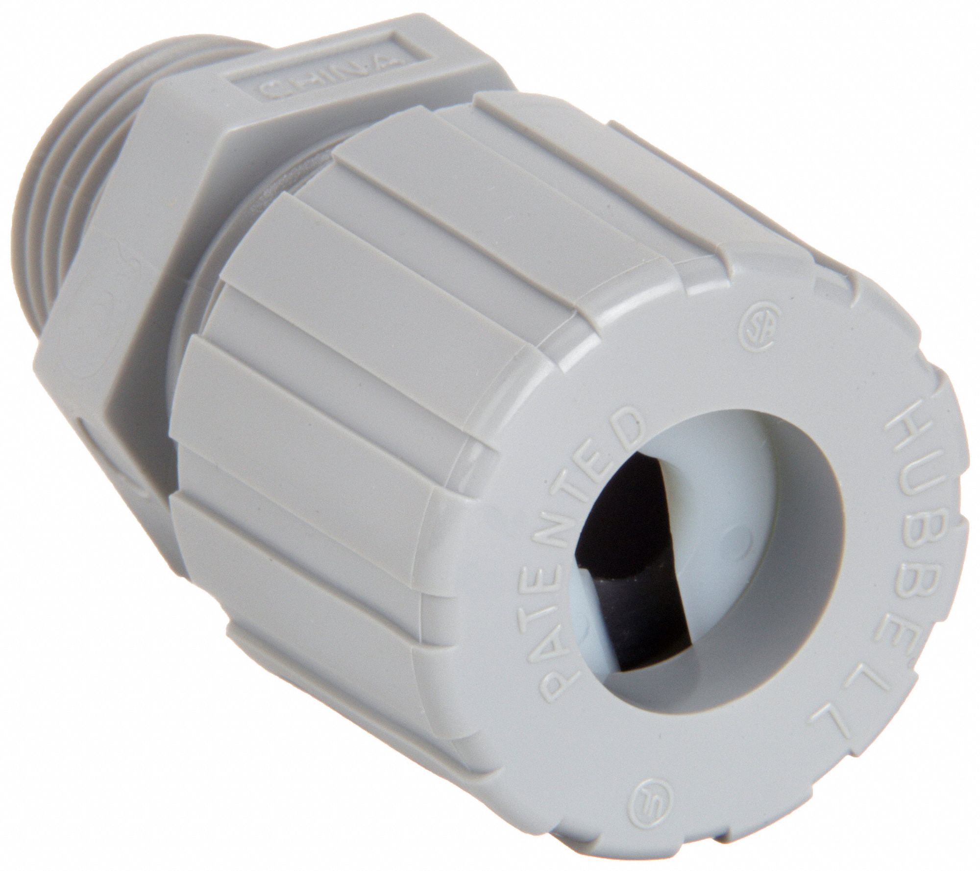 LIQUID TIGHT CORD CONNECTOR, NYLON, ⅜ IN MNPT, 0.25 IN TO 0.38 IN, GREY