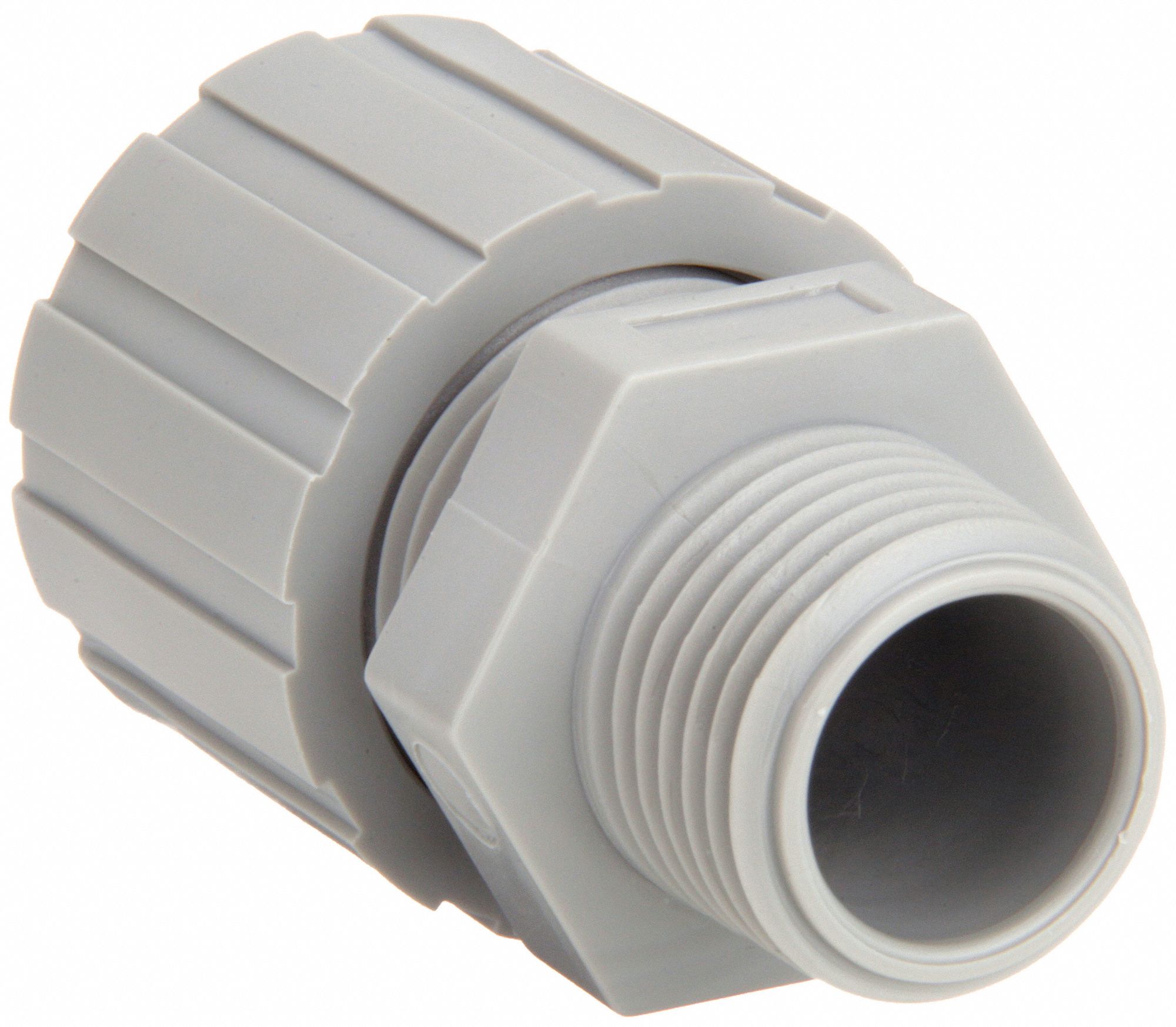 HUBBELL WIRING DEVICE-KELLEMS Liquid Tight Cord Connector: Nylon, 1/2 ...