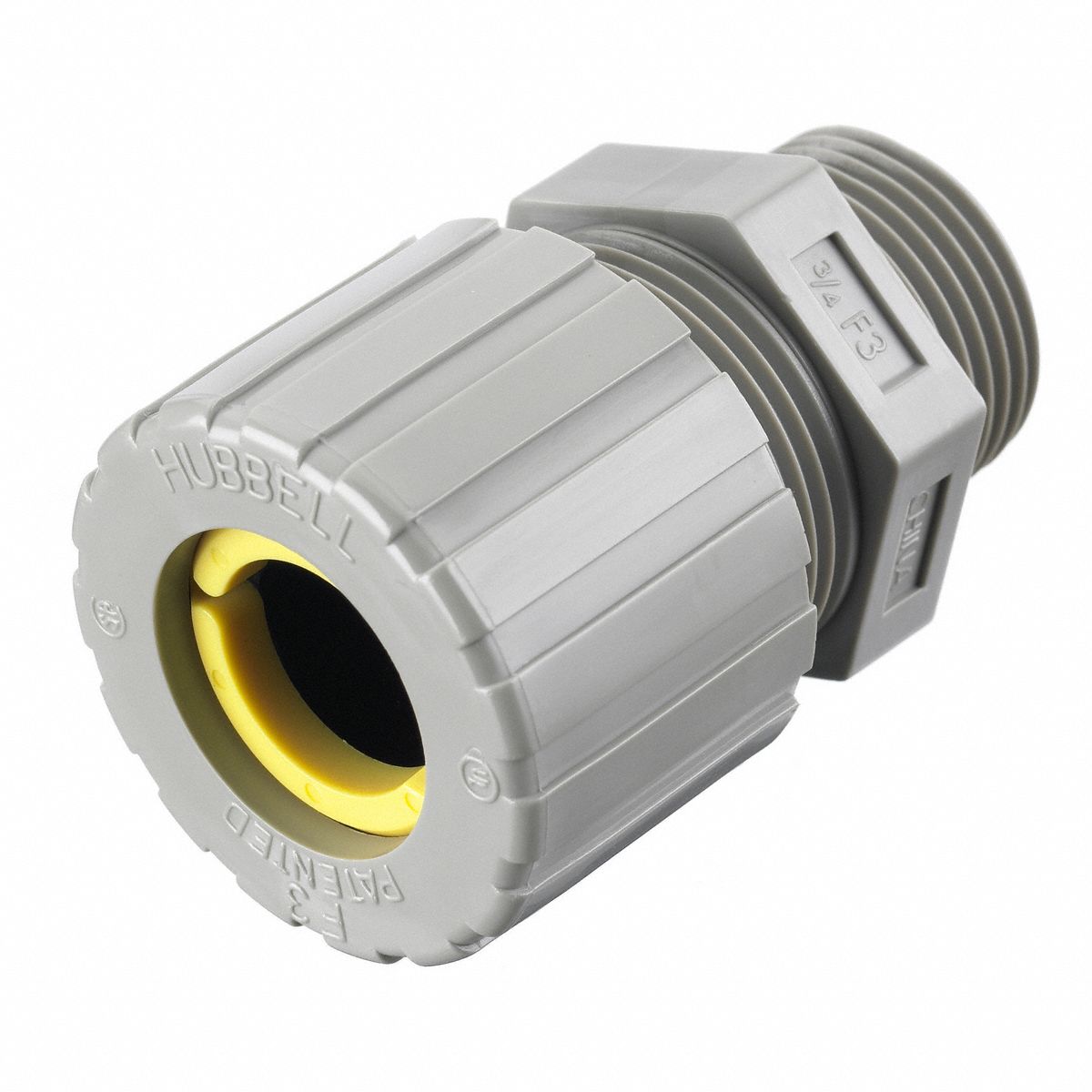 HUBBELL WIRING DEVICE-KELLEMS Liquid Tight Cord Connector: Nylon, 3/4 ...