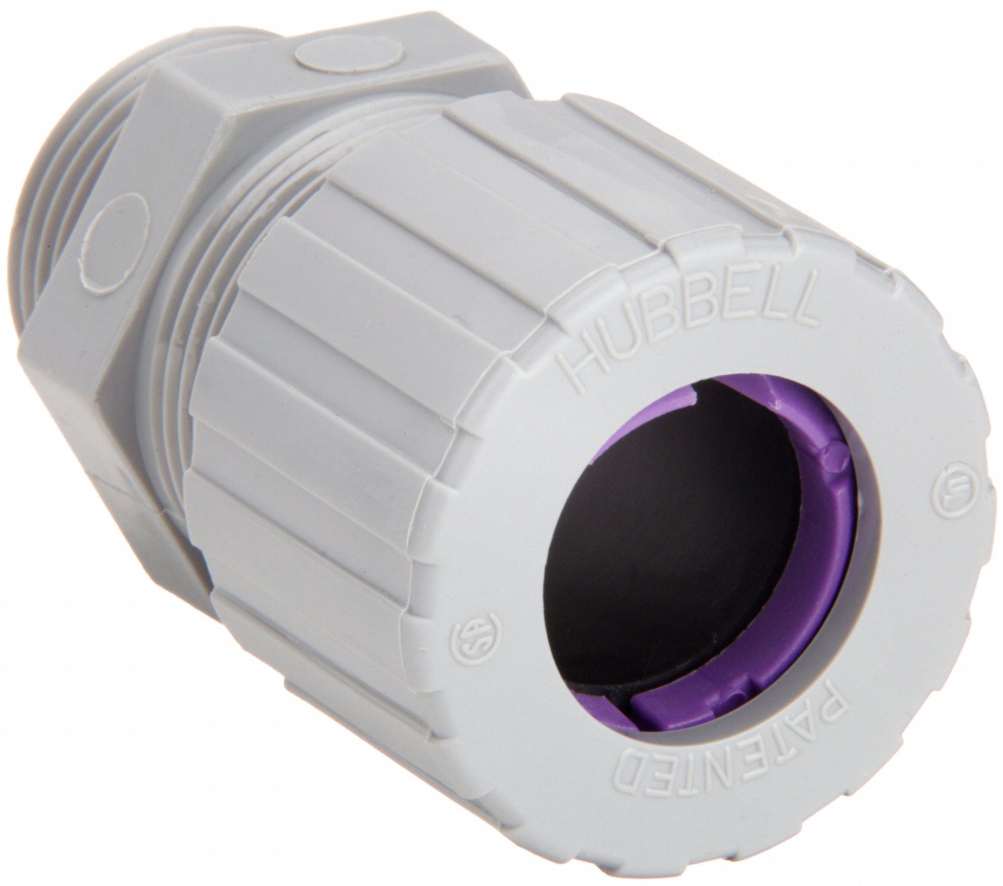 LIQUID TIGHT CORD CONNECTOR, NYLON, 1 IN MNPT, 0.38 IN TO 0.50 IN, GREY