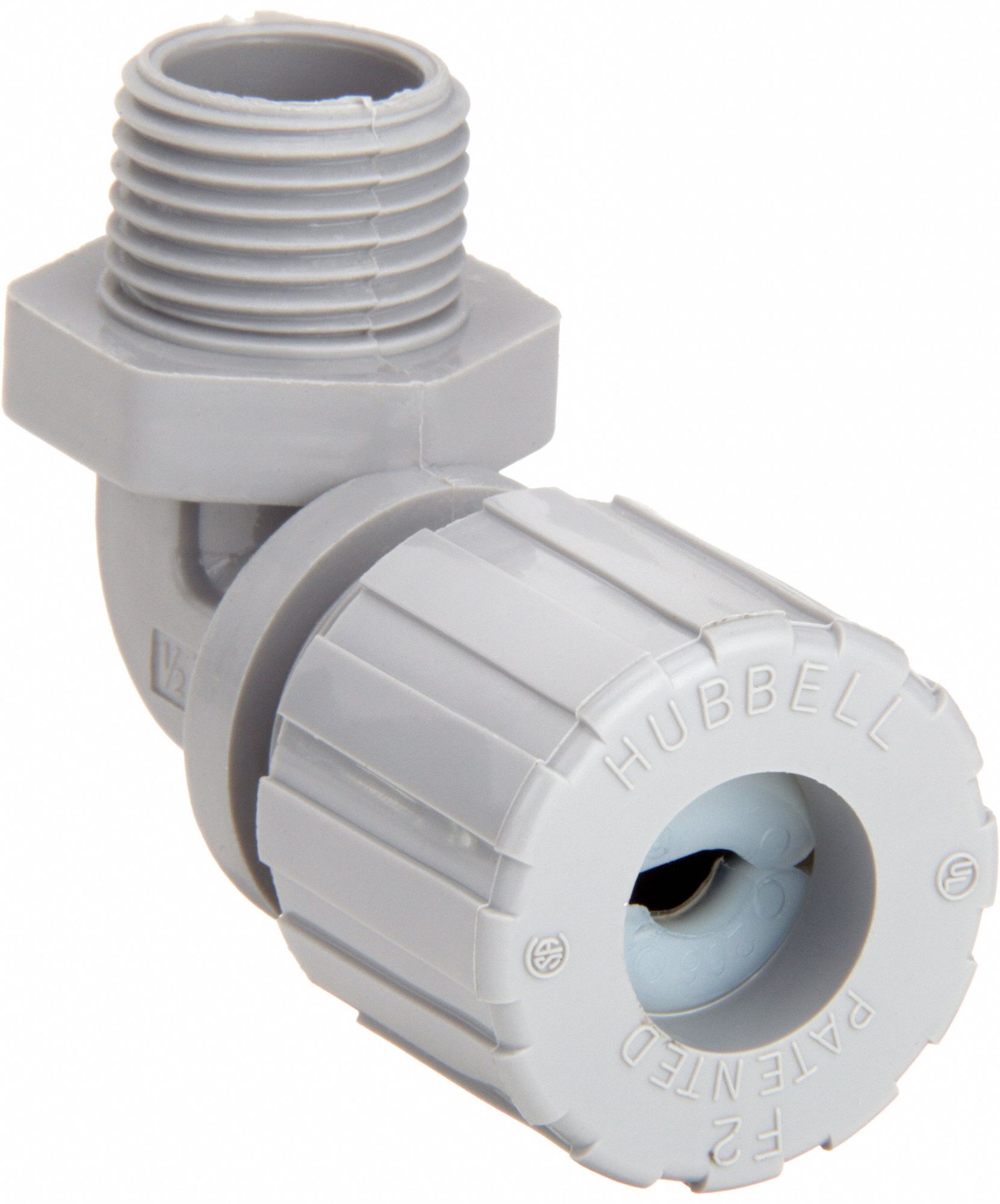 LIQUID TIGHT CORD CONNECTOR, NYLON, ½ IN MNPT, 0.25 IN TO 0.38 IN, GREY
