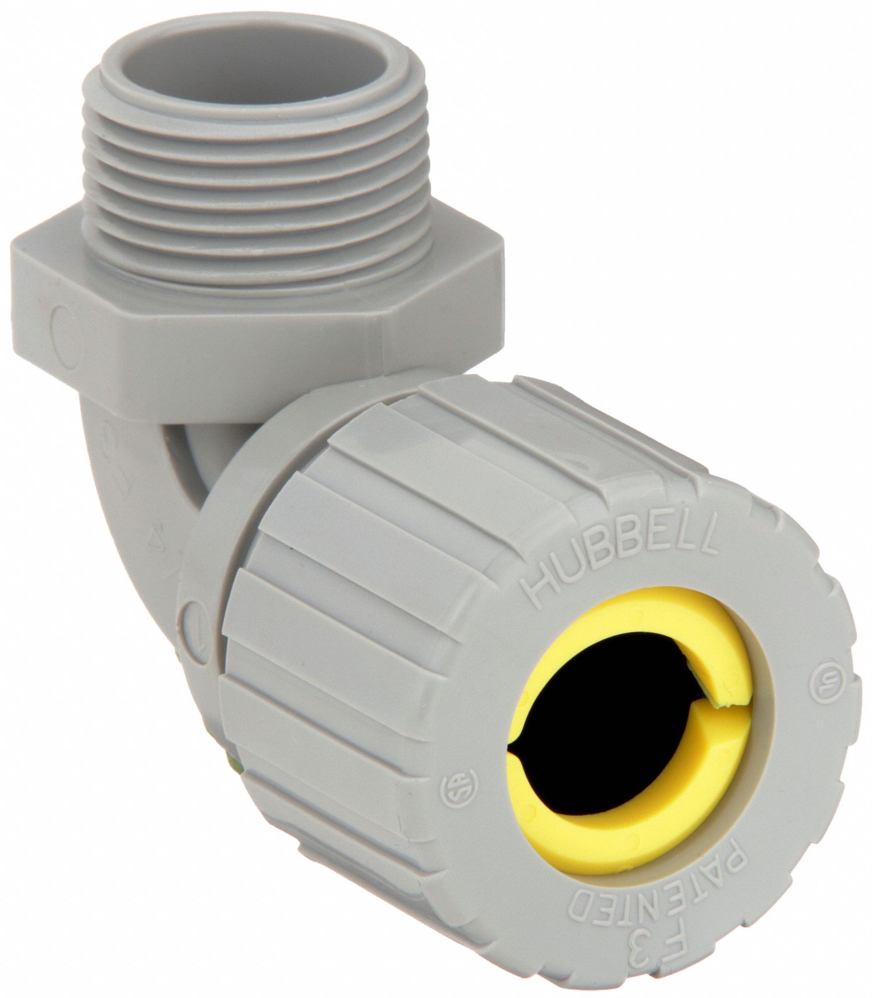 LIQUID TIGHT CORD CONNECTOR, NYLON, ¾ IN MNPT, 0.63 IN TO 0.75 IN, GREY