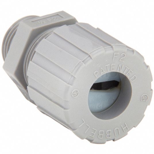 Nylon, 1/2 in MNPT, Liquid Tight Underground Cord Connector -  5D912