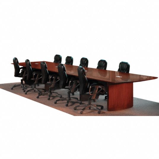 Conf Table,Curved Ends,20ft,SierraCherry - Grainger