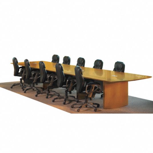 Conf Table,Curved Ends,18ft,Mahogany - Grainger