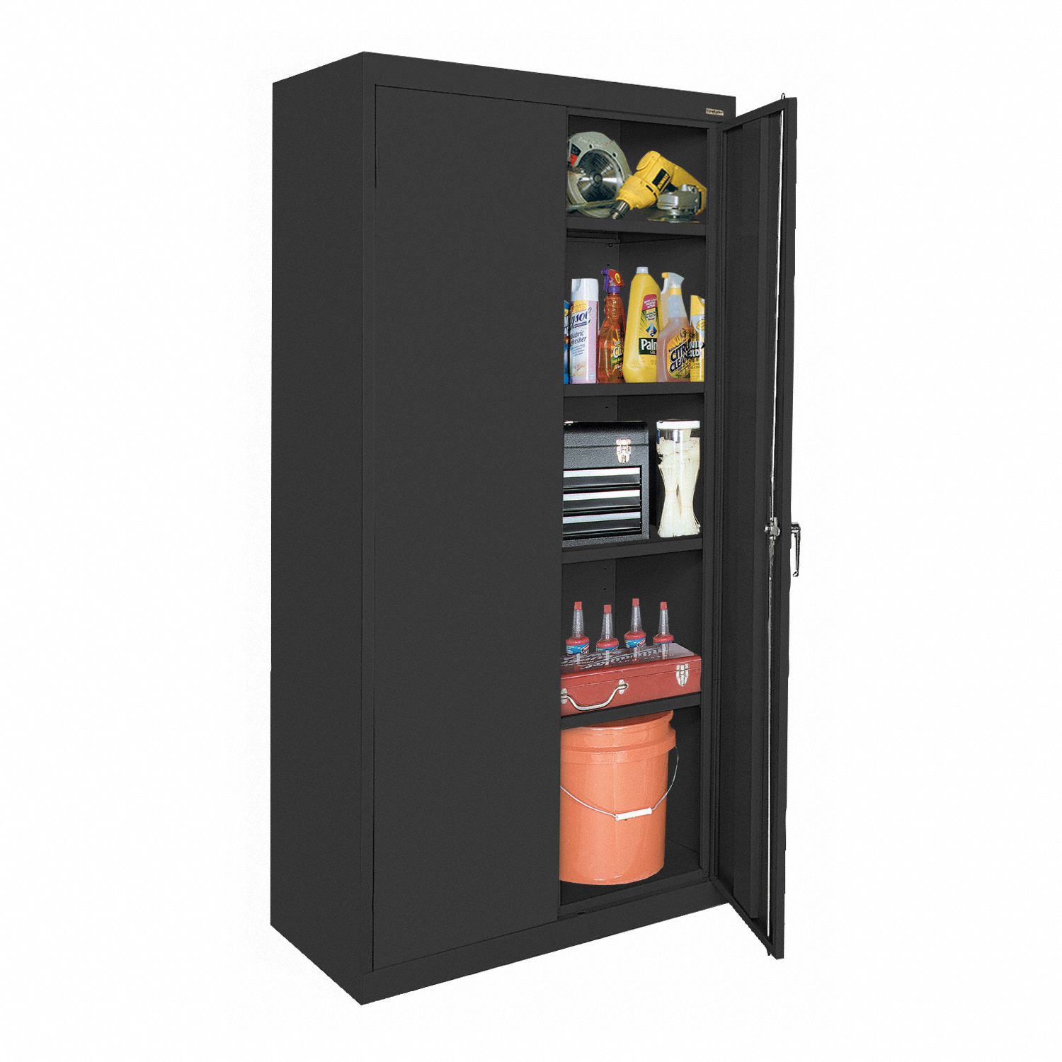 SANDUSKY Storage Cabinet: 36 in x 24 in x 72 in, Swing Handle & Keyed ...