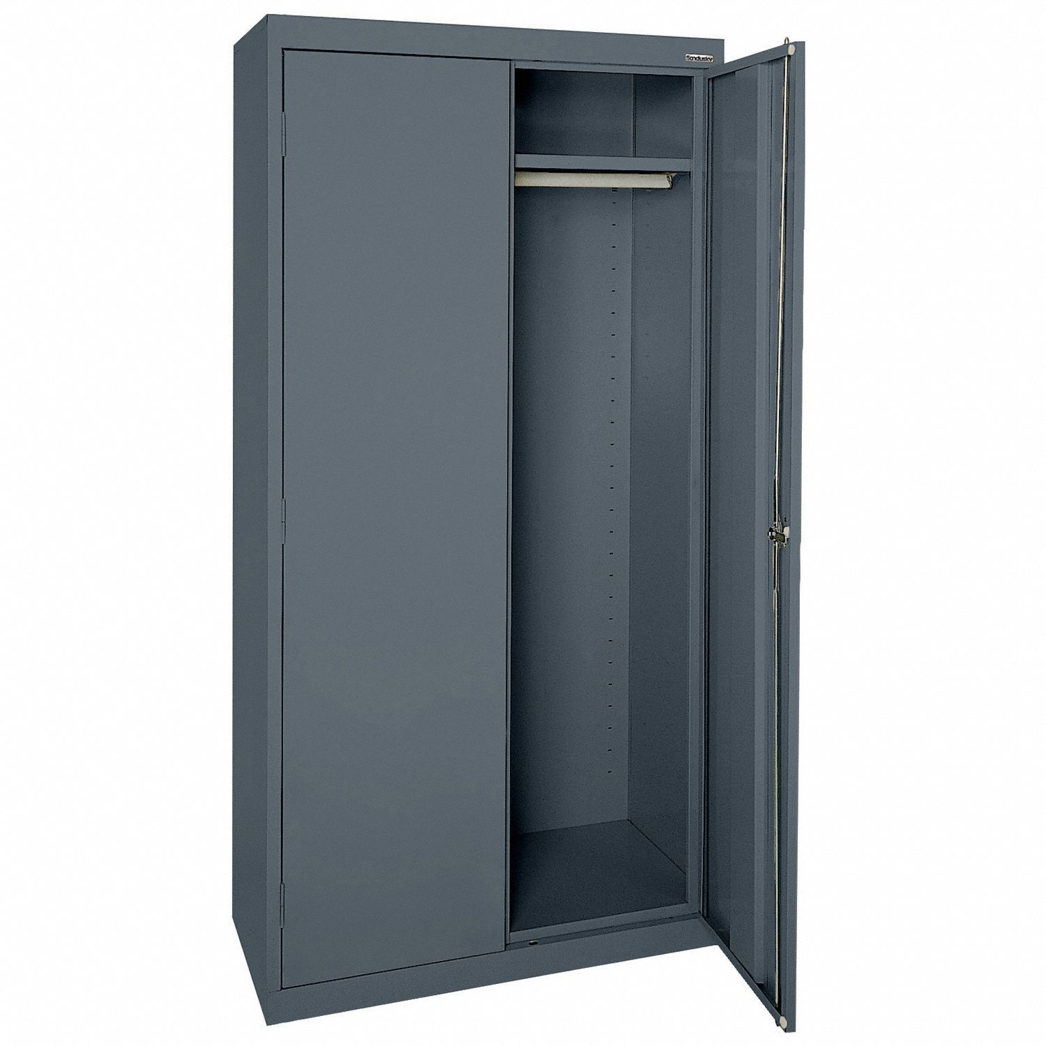 SANDUSKY Storage Cabinet: 36 in x 24 in x 72 in, 1 Adj Shelf, Swing ...