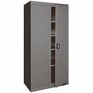 Sandusky Commercial Storage Cabinet Charcoal 72 H X 36 W X 18