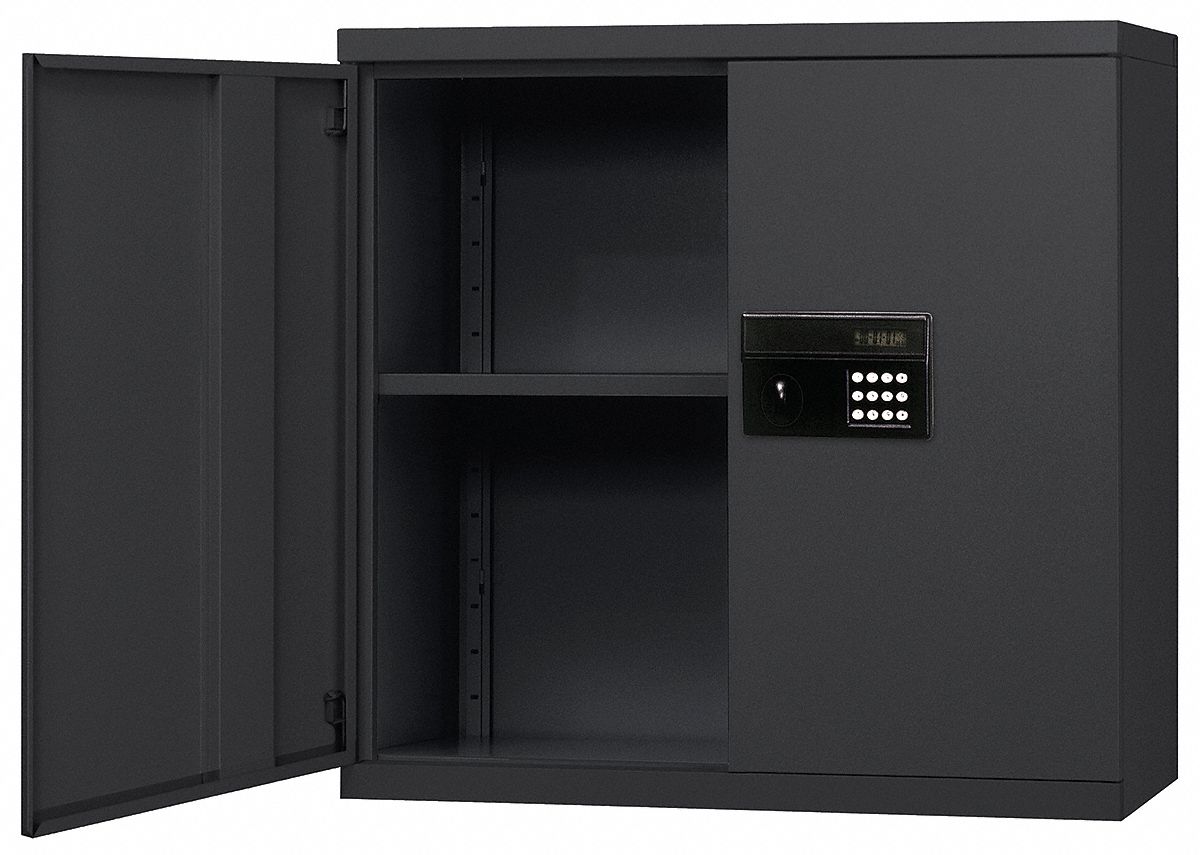 5DCL3 - D4899 Wall Mount Storage Cabinet Black