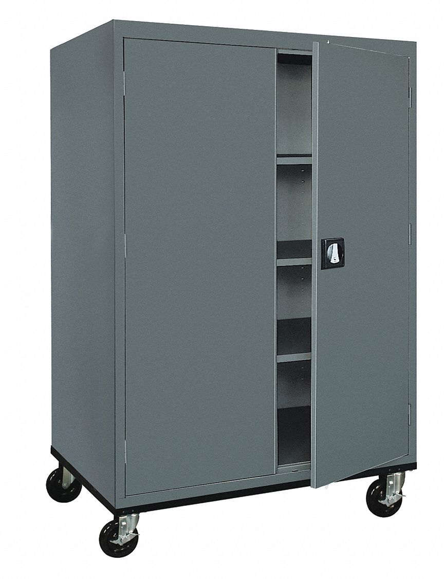 Sandusky Commercial Storage Charcoal, 66" H X 46" W X 24" D