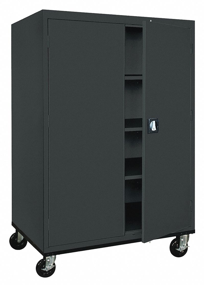 SANDUSKY, Casters, 46 in x 24 in x 66 in, Storage Cabinet - 5DCN9 ...