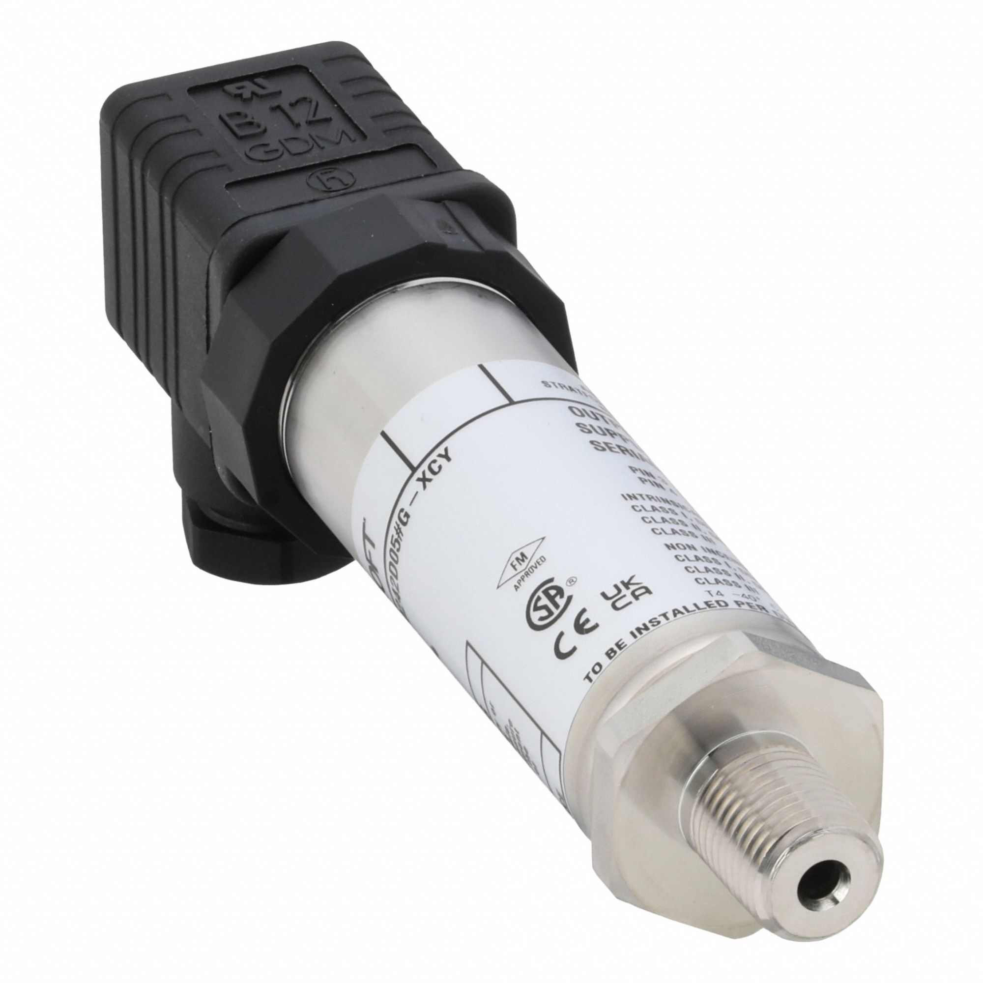 Pressure Transmitter: 0 psi to 5 psi, 4 to 20mA DC, Hirschmann® Form A DIN 43650-A, IP65 /4X, Gauge