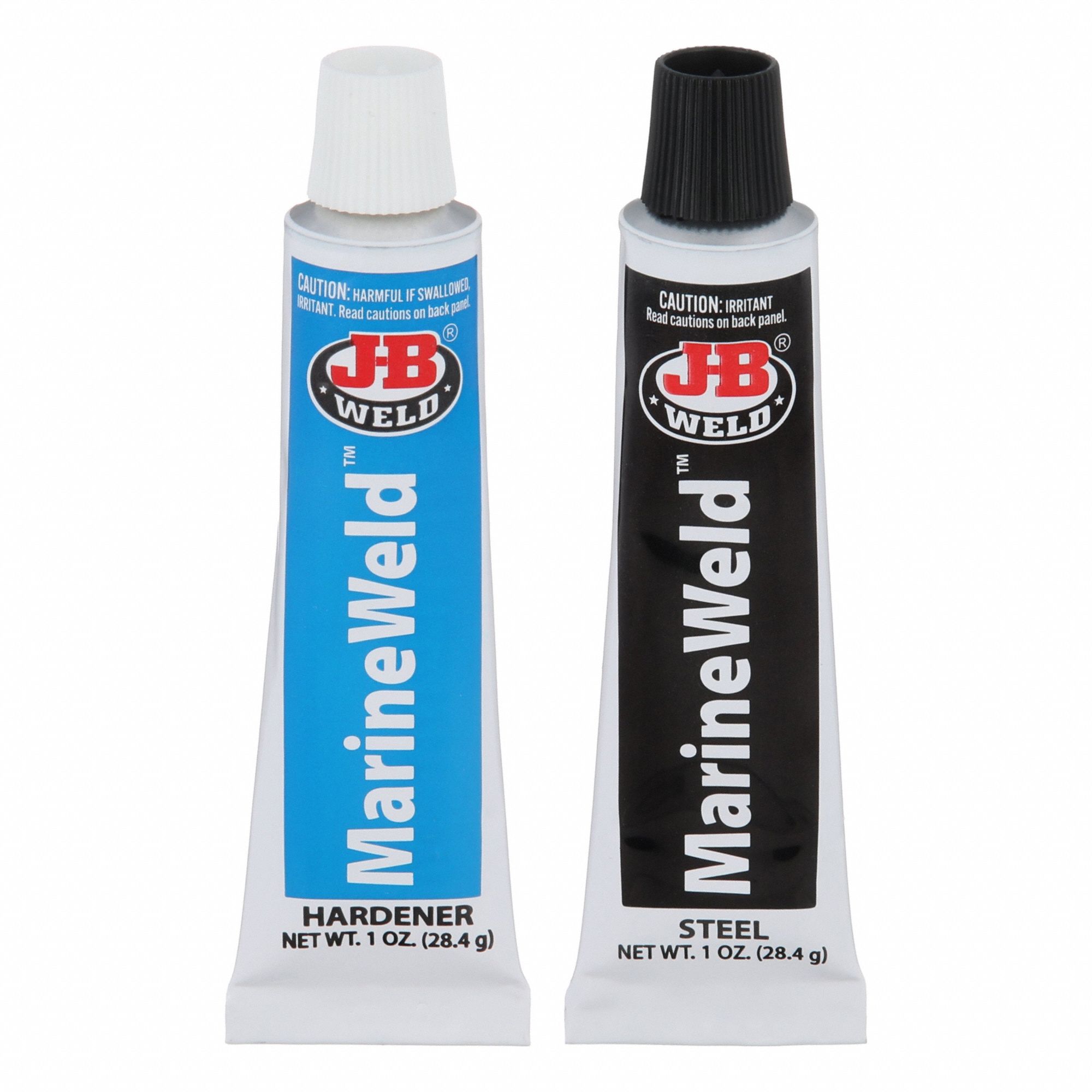 Epoxy Adhesive: MarineWeld, Moisture Cured, 2 fl oz, Tube, Gray, Paste