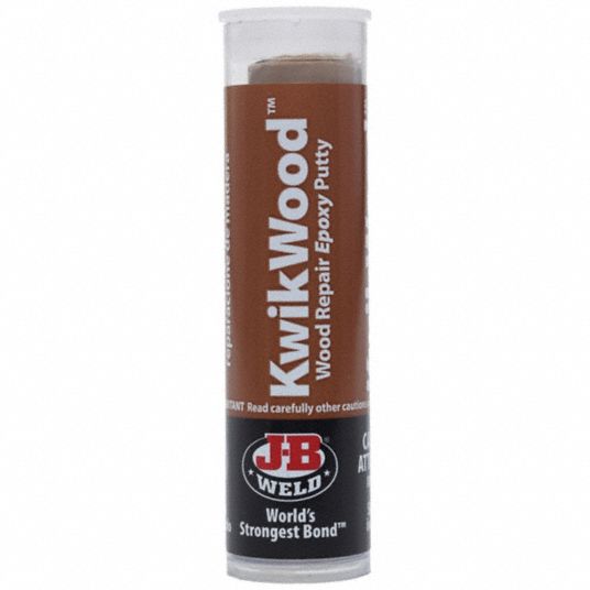 J-B Weld 8257 KwikWood Wood Repair Epoxy Putty Stick - 1 oz.