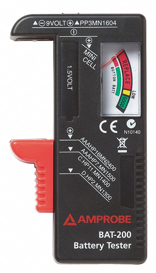5DJE8 - Battery Tester 9V AA AAA C and D Cell