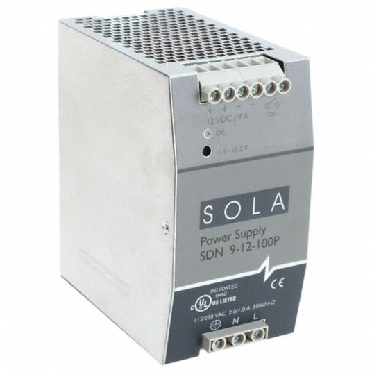 Amuseren Aanvankelijk faillissement SOLAHD, 115 to 230 V AC, Single, DC Power Supply - 5DJL5|SDN9-12-100P -  Grainger