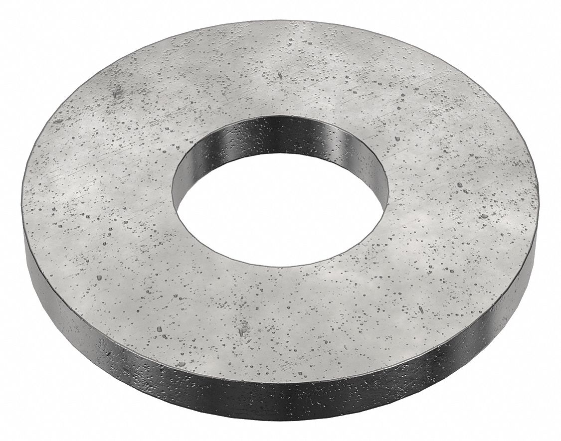 USS Washer: Through Hardened, Advanced Corrosion Resist, Steel, 1/4 in Screw Sz, 100 PK