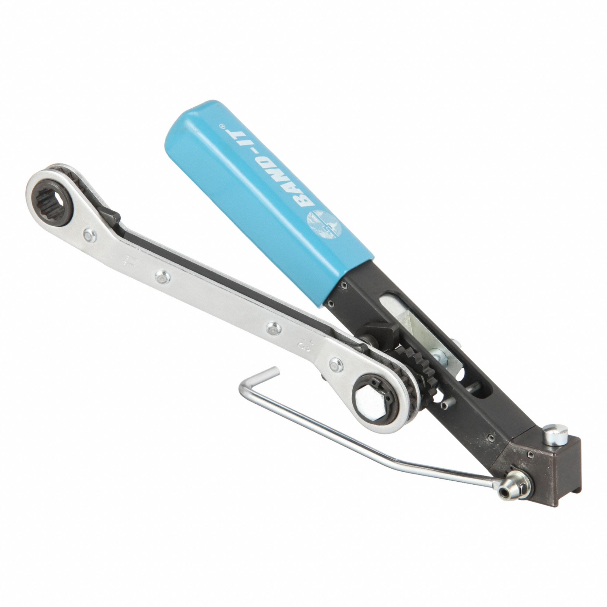 Cable Tie Tensioning Tool: 0.375 in Min. Strapping Wd, 0.375 in Max. Strapping Wd