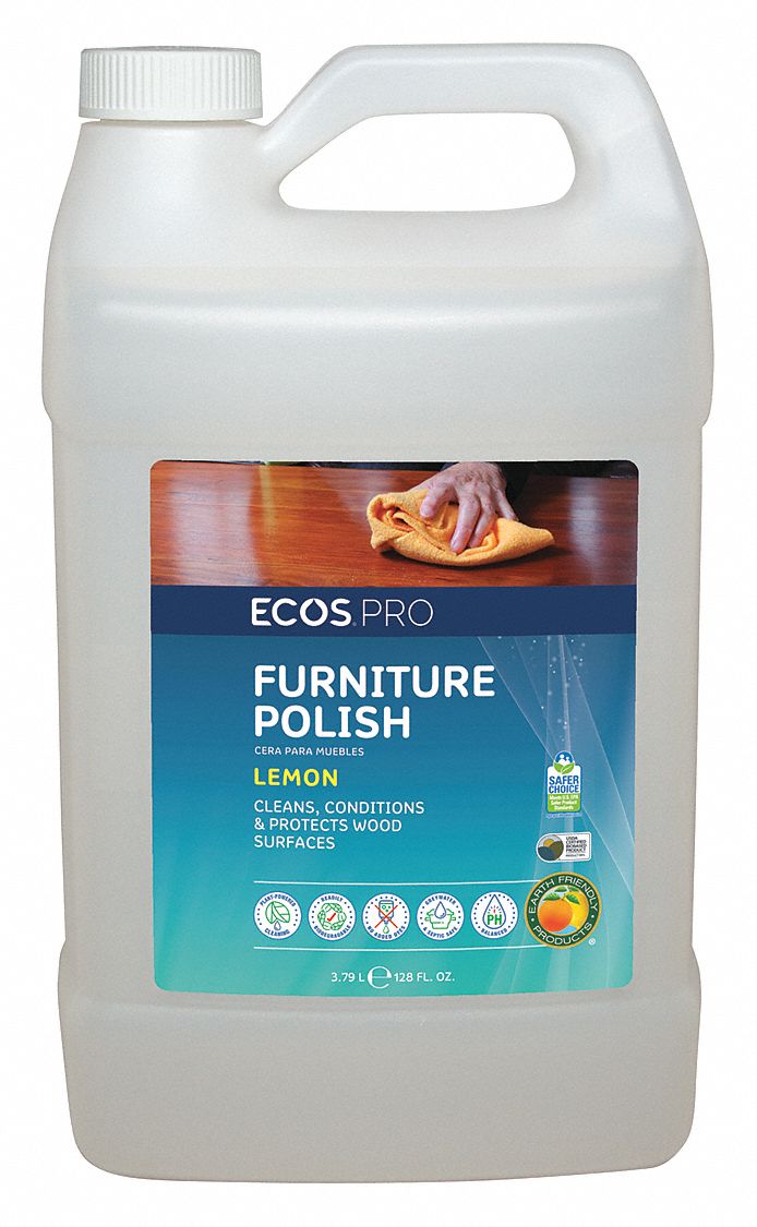 ECOS PRO Furniture Polish, 128 oz, Jug, Citrus 5DLJ6PL9731/04 Grainger